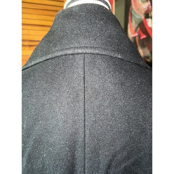 OAK Black Wool Admiral Coat -- Large - Picture 14 of 14